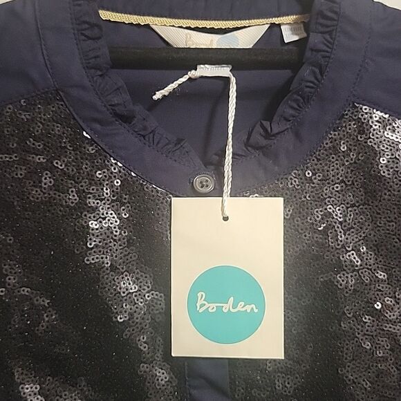 Boden Virginie Sequin Button Down Shirt - NWOT - Picture 3 of 10